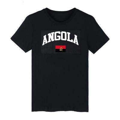 Angola Vlag Heren T-shirt Ronde Hals T-shirt T-shirts Voor Man Kleding Kleding Mode Zomer Mannen Tops T-shirts T-shirts Top - Heren Zomer...