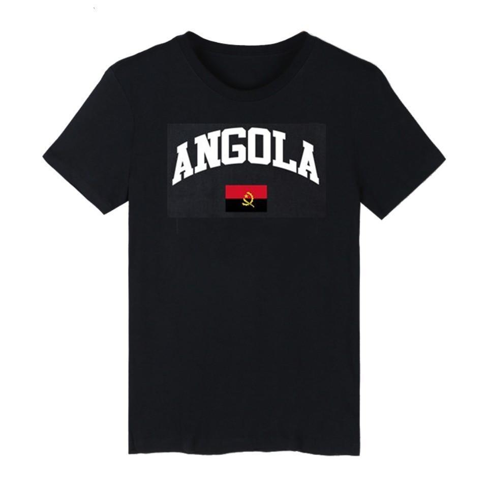 

Angola Flag Men T Shirt O Neck Tshirt T-shirts For Man Clothing Clothes Fashion Summer Male Tops Tees Tees Top - Men s Summer... 5XL різнокольоровий
