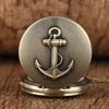 Antike Retro 3D Seil Bronze/Silber Segeln Quarz Taschenuhr Exquisiter Halskettenanhänger Kette FOB Uhren Kunstsammlerstücke