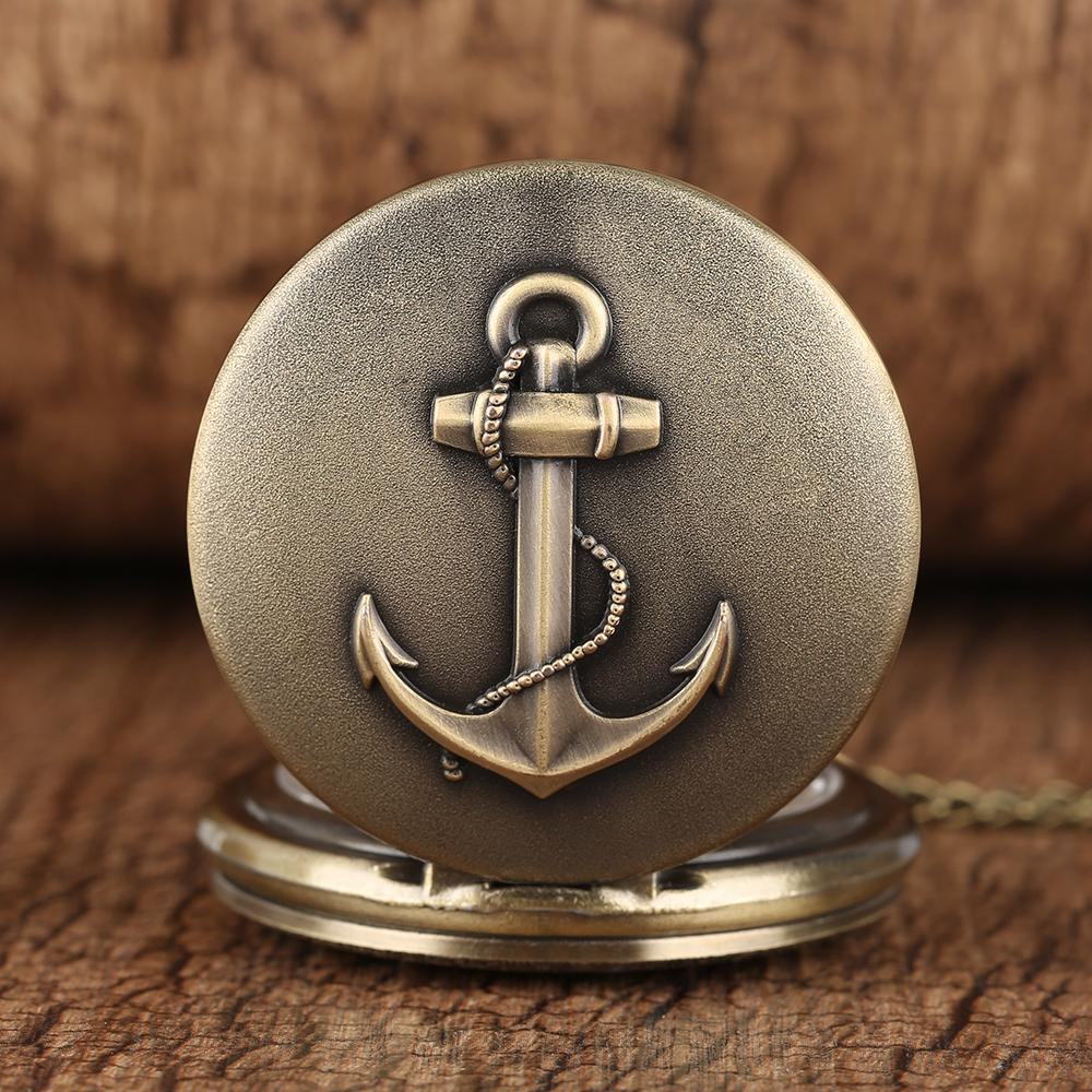 Antike Retro 3D Seil Bronze/Silber Segeln Quarz Taschenuhr Exquisiter Halskettenanhänger Kette FOB Uhren Kunstsammlerstücke