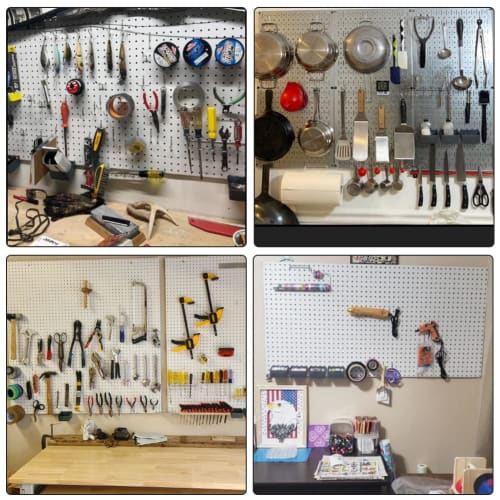 156 Perforated Board Hooks, Punching Board Hooks, 25mm Hole Pitch, Dedicated T-Hooks, Mesh Hooks, Plastic Box Included, Hanging Rack, Fixing Hardware,