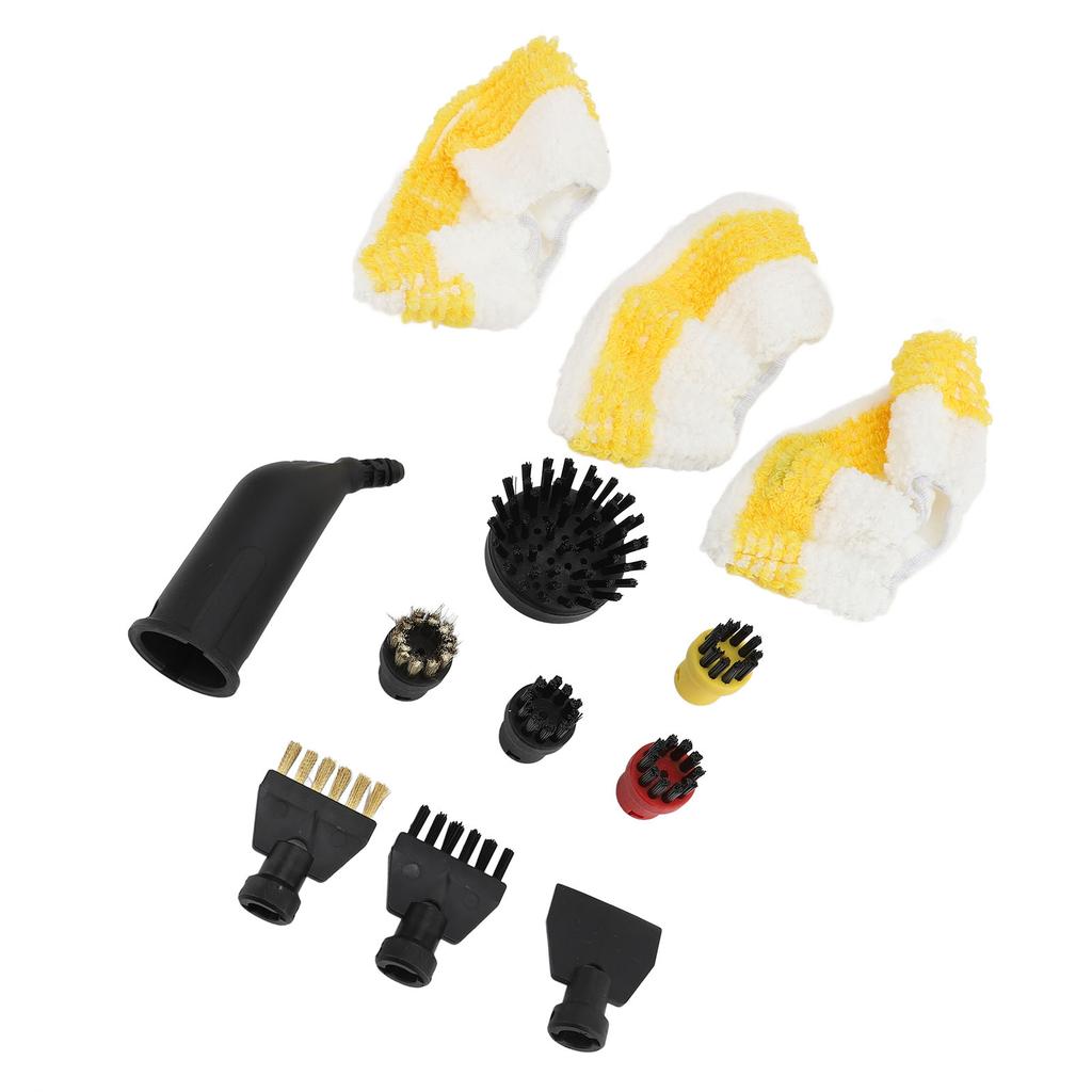 Steam Cleaner Brushes Nozzles Set 5 Round Brushes 2 Flat Brushes 1 Flat Nozzles 1 Extended Nozzle 3
