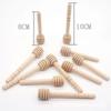 Honey Stick Solid Wood Stirring Stick Take Honey Stick Bee Stick Coffee Milk Tea Jam Wooden Stirring Stick (8CM)