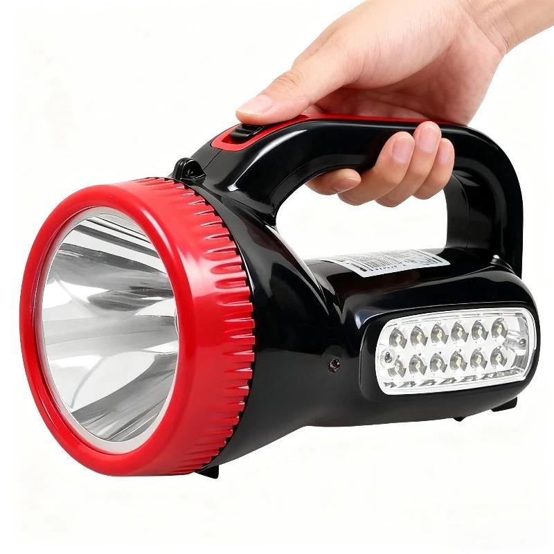 LED Strong Searchlight Flashlight Portable Hand Lamp Rechargeable Multiple Lighting Modes Emergency Camping Energe Saving Torch