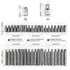 40 Piece Set of Automotive Repair Tools, Including Hexagonal, Hexagonal, and Hexagonal Screwdriver Head Sleeve Sets