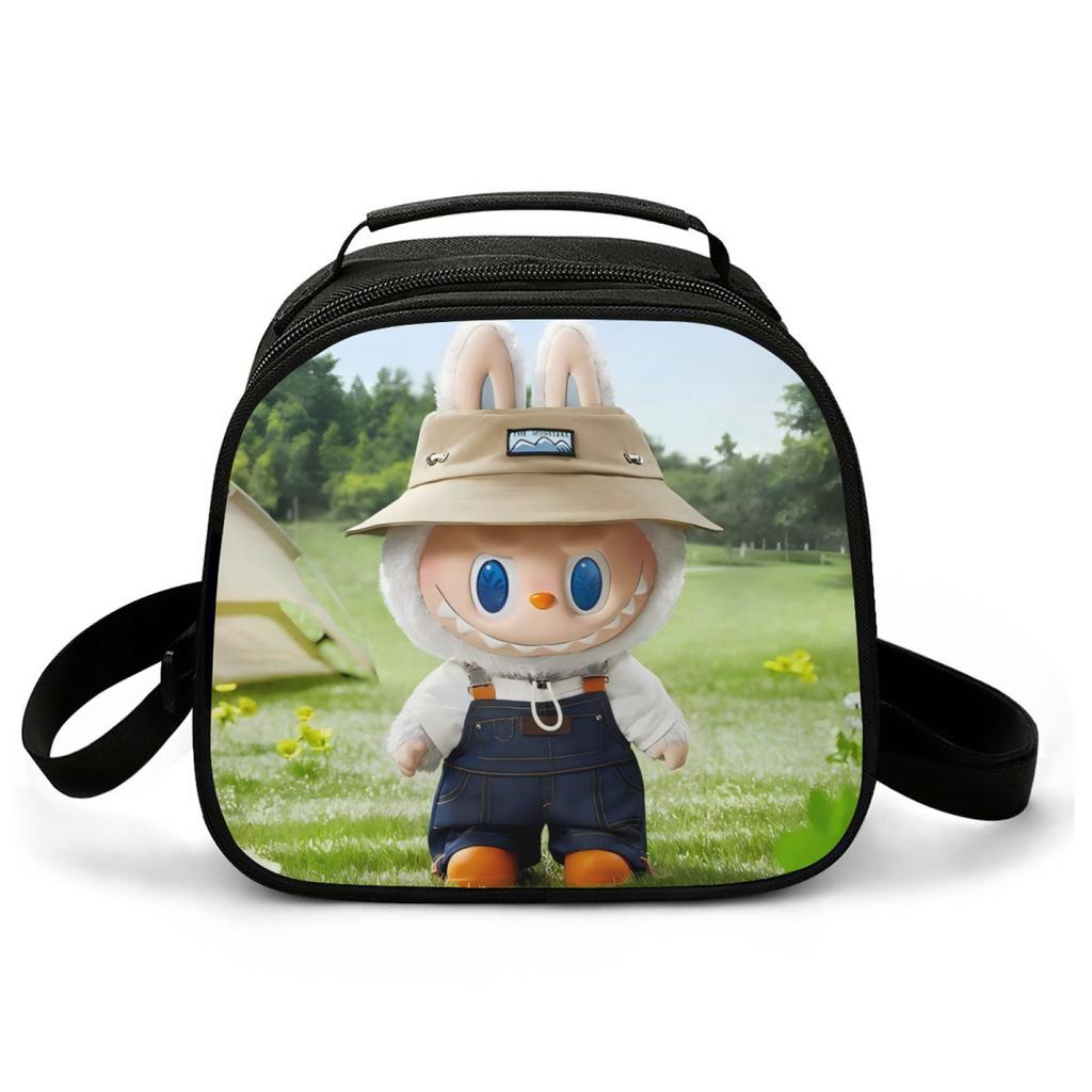 Picnic Bag Primary And Secondary School Students Thermal Insulation Bag Cartoon Animation Handbag Lightweight Wear-Resistant Lunch Box Bag