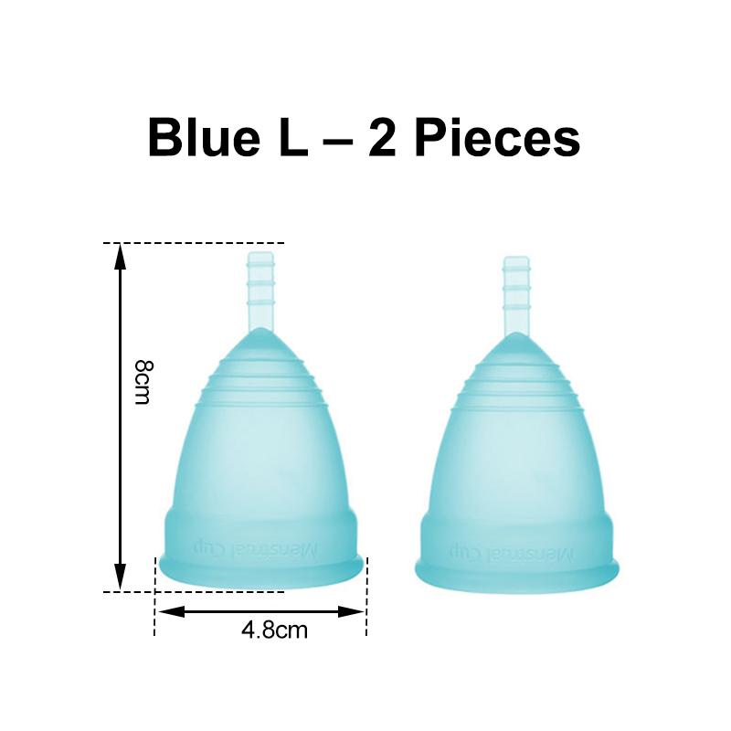 Medical Silicone Menstrual Cup – Leak-Free, Reusable Period Cup for Women, Up to 12 Hours Protection, Soft & Comfortable XS/S/L 4 Colors