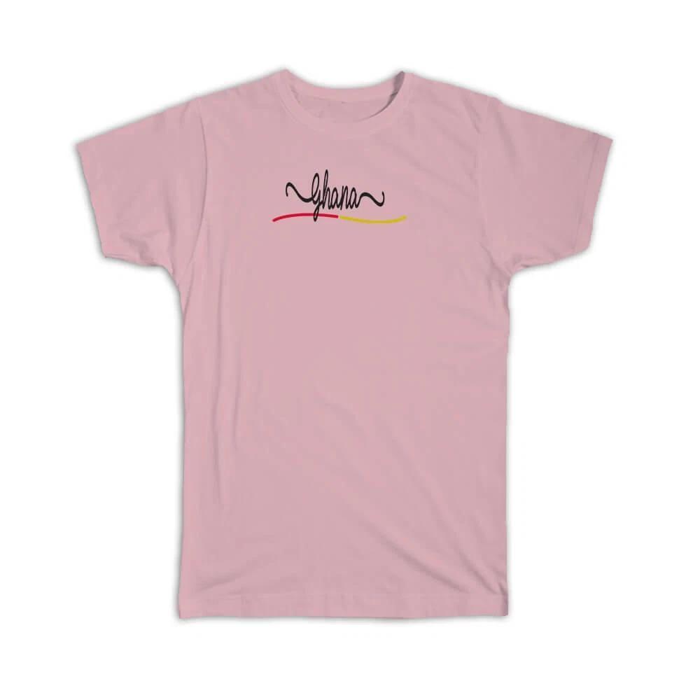 

Gift T-Shirt : Ghana Flag Colors Ghanaian Travel Expat Country Minimalist XL