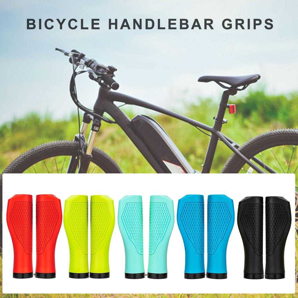 Mountain Bikes Handlebar Grips with Aluminium Locks Nonslip Cycling Handlebar Sleeve Comfortable Bicycles Handle Grips