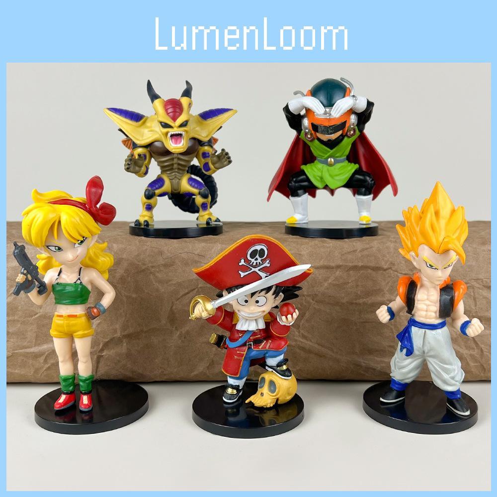 Ball Dragon Anime Pvc Q Version Saiyan Goku Model With Pirate Design Costume
