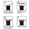 Una coppia di Adattatori Connettori in Acciaio per Apple Watch 10 9 8 7 6 5 4 46mm 44mm 40mm 42mm 38mm 45mm 41mm Accessorio Connettori per Iwatch