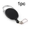 1-20 Stück Einziehbarer Ausweis-Cliprolle Zinklegierung ABS-Kunststoff ID-Lanyard Namensschild Karten-Ausweishalter Rollen Rückholband Schlüsselanhänger