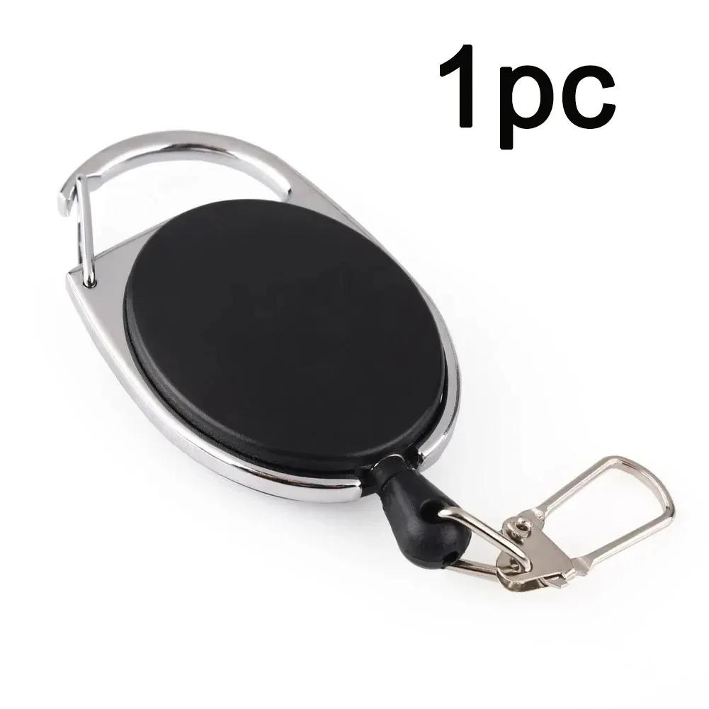 

1-20pcs Retractable Pull Badge Reel Zinc Alloy ABS Plastic ID Lanyard Name Tag Card Badge Holder Reels Recoil Belt Key Ring