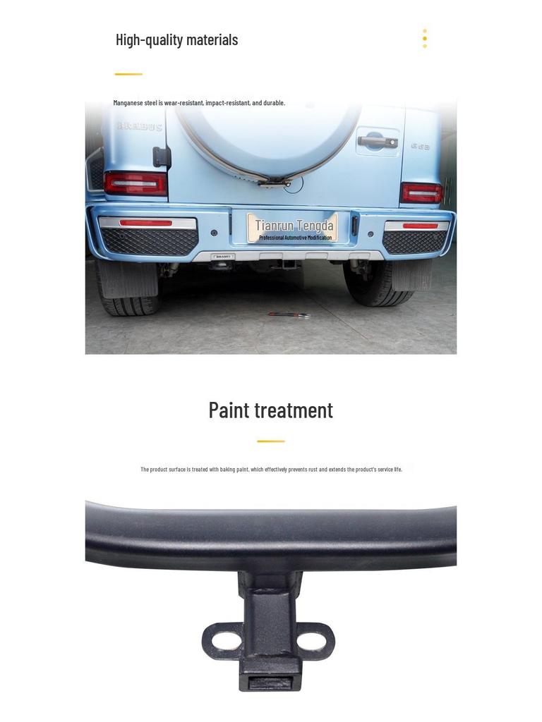 Mercedes-Benz G-Class G500 G350 G63 G65 W463 Rear Trailer Hitch Towing Hook for Off-road Modification