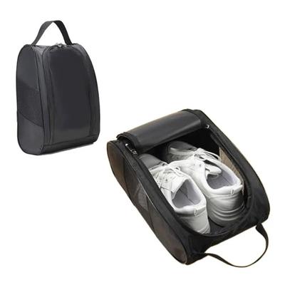 1pc Portable Golf Shoe Bag Oxford Cloth Breathable Lightweight Dustproof Golf Handbag For Football Tennis Sports Shoes