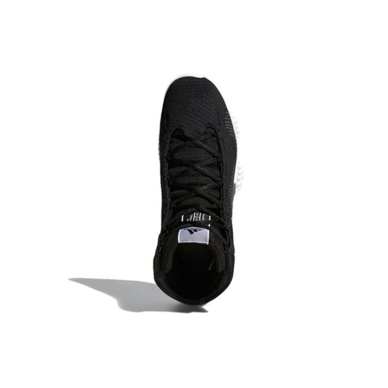Adidas Pro Bounce 2018 Mid-Top Cushioning Durable Basketball Shoes Men's Black White FW5746