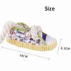 Funny Teeth Grinding Dog Squeaky with Jingle Bell Cotton Rope Dog Chew Bite Resistant Interactive Shoes Shape Puppy Chew Pet