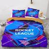 3D Game League Rocket Bedding Set Duvet Cover Full Queen King Size Pillowcase Bed Printed Bed Set Aldult Kid Bedroom Single Twin