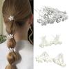 Delicate Pearls Crystal Birthday Barrette Elegant Hair Clip for Girls Wedding Party Photo Props Headwear Hairpin