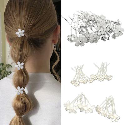 Zarte Perlen Kristall Geburtstagsspange Elegante Haarspange für Mädchen Hochzeitsfeier Foto-Requisiten Kopfschmuck Haarnadel