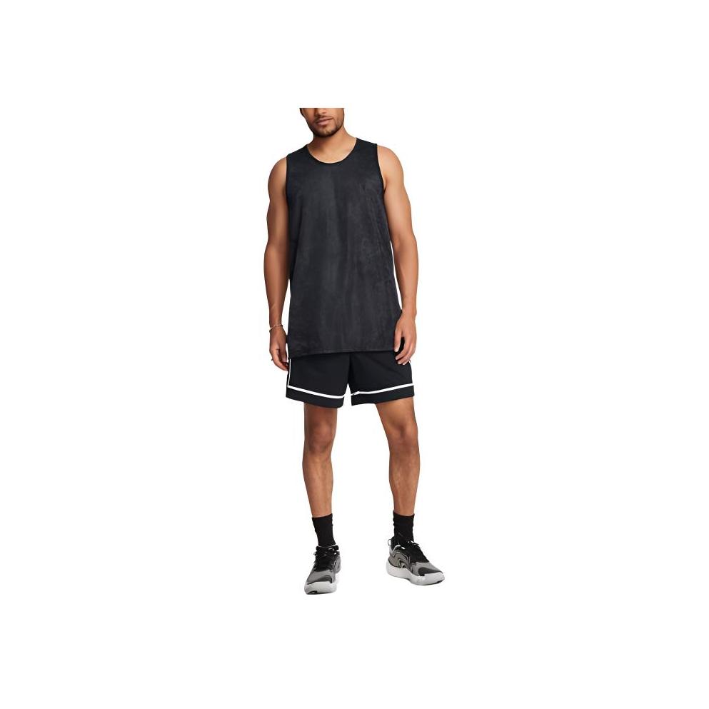 Under Armour Zone Pro 7 Inch Mesh Color Block Fashion Versatile Breathable Sports Shorts Men shorts Black 1387089-001