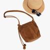 2025 New Nubuck Suede Bucket Bag Pumpkin Bag Women's Advanced Niche Design One Shoulder Armpit Bucket Bag