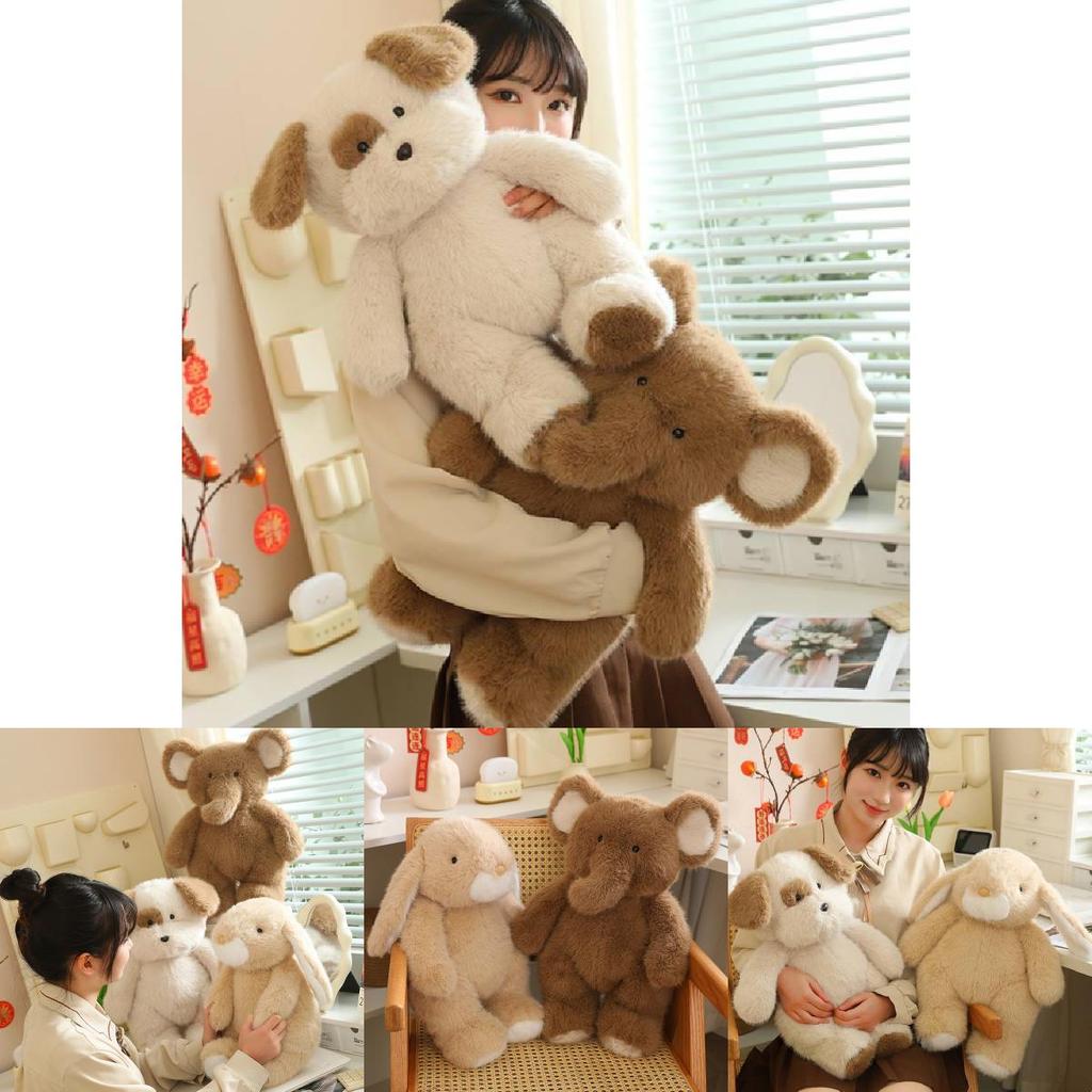 Cute Large-eared Bunny Plush Doll Soft Stuffed Toy Perfect For Kids Bedtime Snuggles