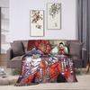 Thragg Grand Regent Invincible Blanket Warm Pattern Plush Throw Blanket For Couch Chair Travel Flannel Bedspread Bed Cover