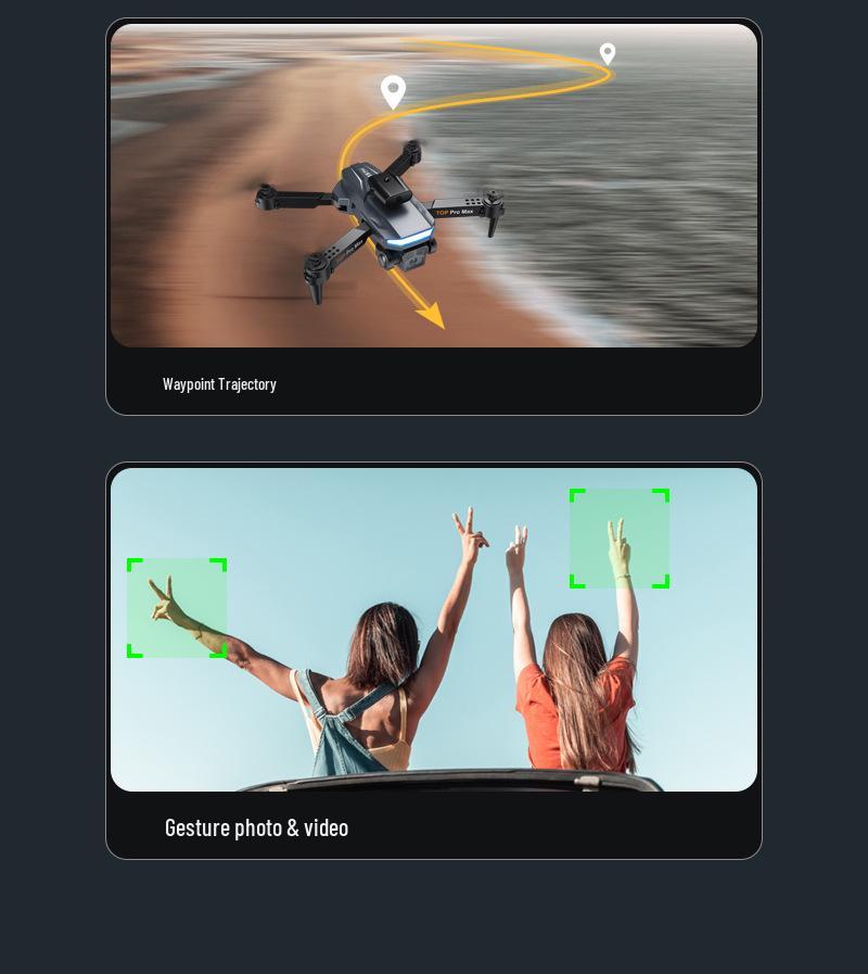 A15 Pro Folding Drone with Obstacle Avoidance and Remote Control