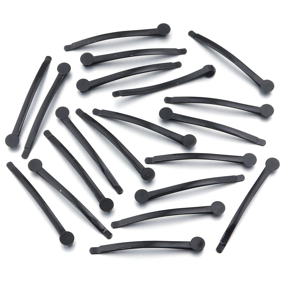 20Pcs Hair Clips Hairpin Simple Black Invisible Metal Hair Pin for Hair Styling Tools DIY Girls Bride Headwear Hair Accessories