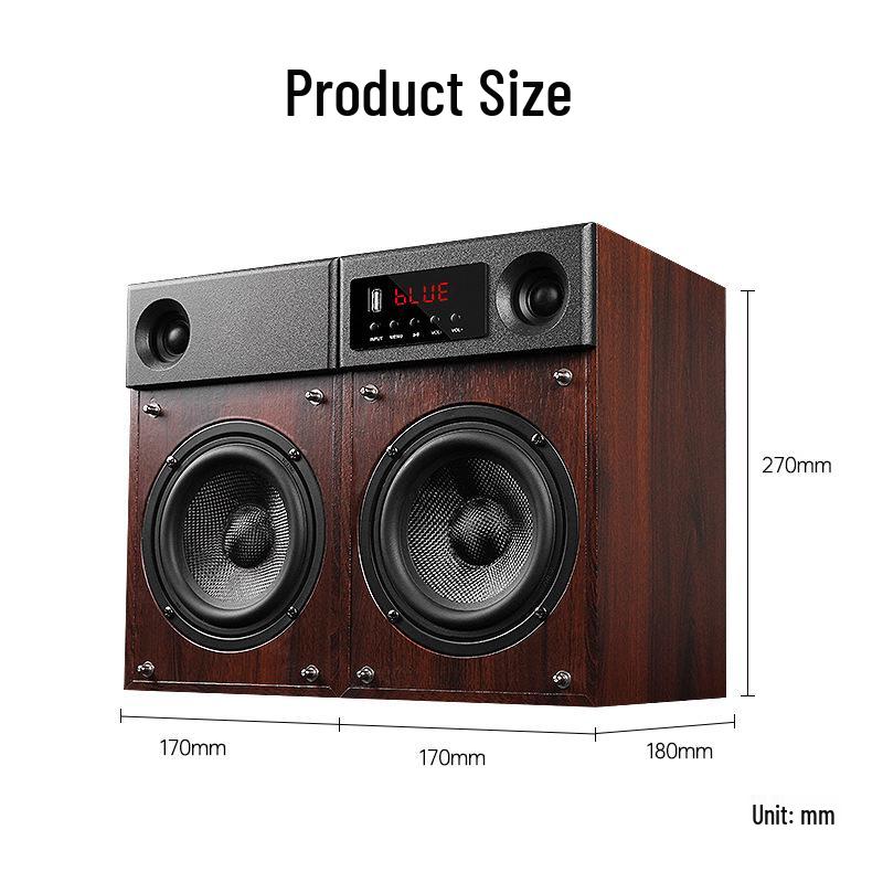 Haoyun HiFi Audiophile 2.0 Desktop Bookshelf Speakers for TV or Computer