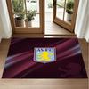 Aston Villa Football Design Crystal Velvet Rug Soft Decorative Mat for Bedroom Entrance