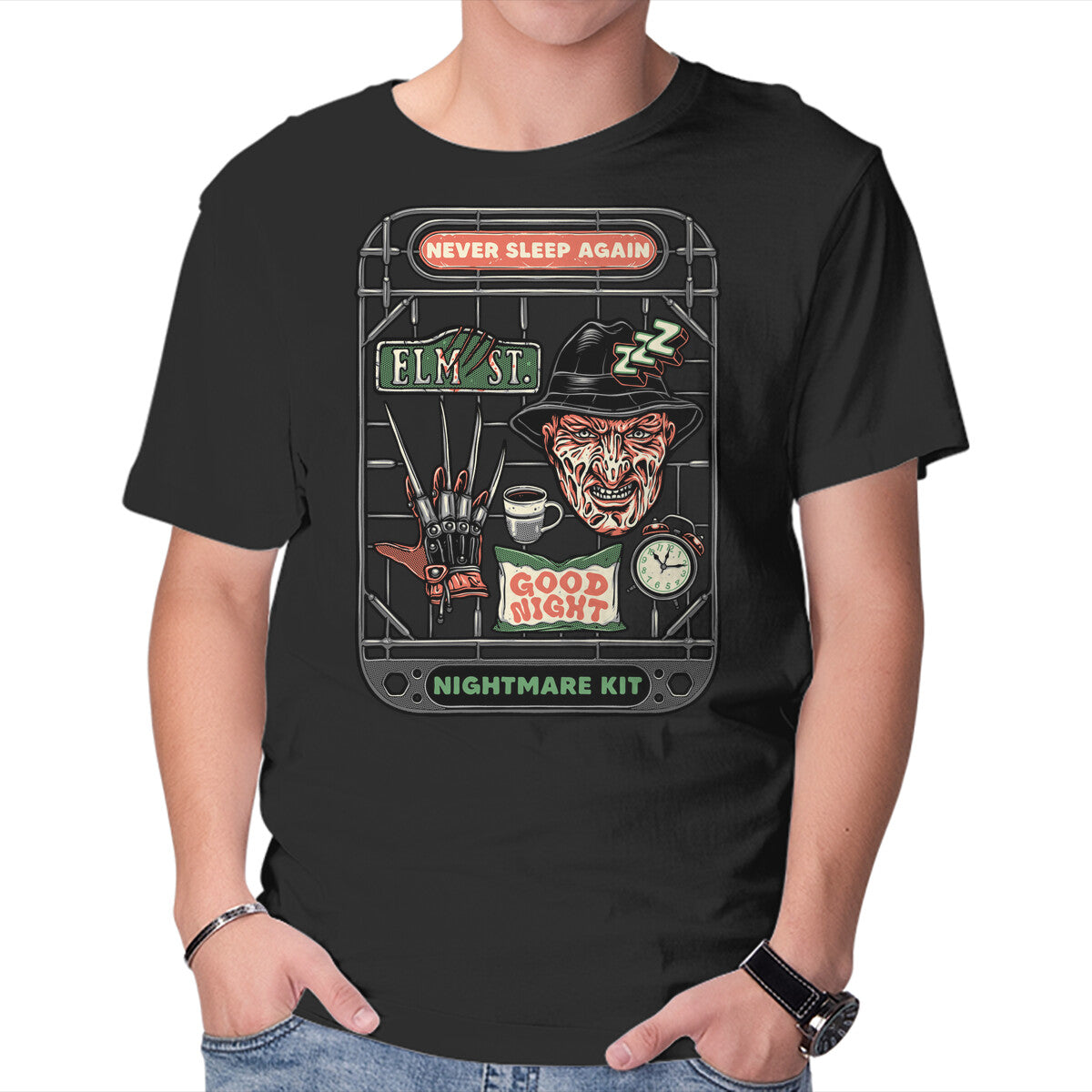 Unisex Crew Neck T-Shirt Nightmare Kit Graphic Short Sleeve Casual Tee XXXL