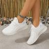 Lucyever Atmungsaktive Mesh Sport-Sneaker Damen 2025 Herbstmode Schnür-Tennis Schuhe Frau Anti-Rutsch Plateau Laufschuhe 43