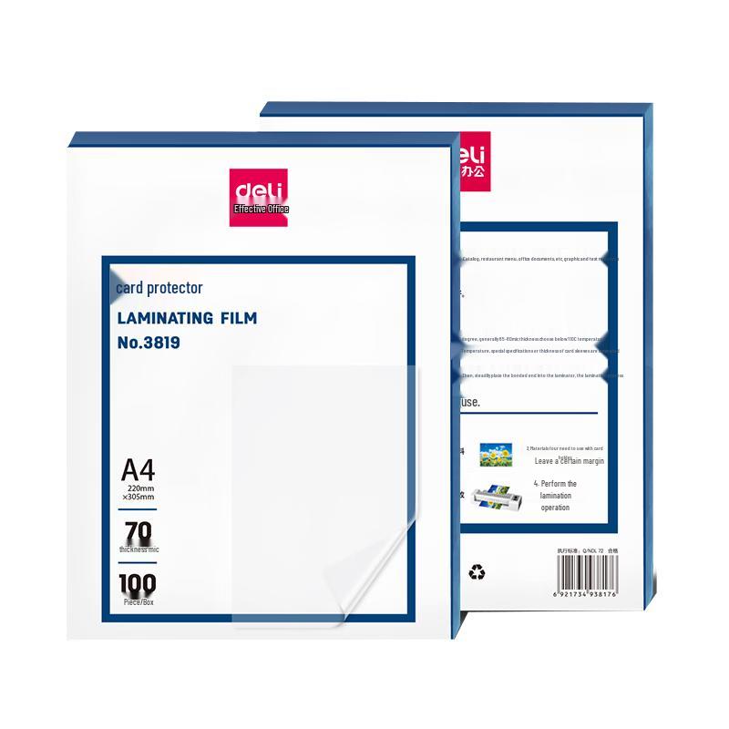 Deli 3819 A4 Laminating Pouches
