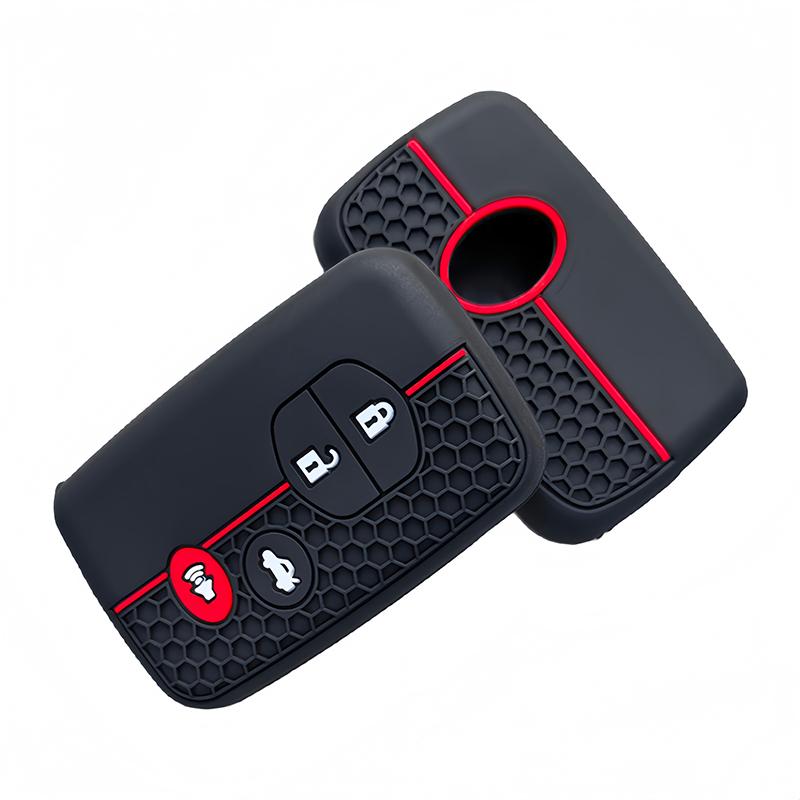 Smart Silicone Key Fob Remote Cover Case Housing Mount Fit For Toyota Rav4 Land Cruiser Camry Highlander Prado Prius 4 Buttons
