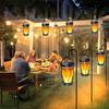 Outdoor Solar Powered LED Lamp Flickering Flame Landscape Lamps IP65 Waterproof Hanging Camping Light for Courtyard Garden Decor