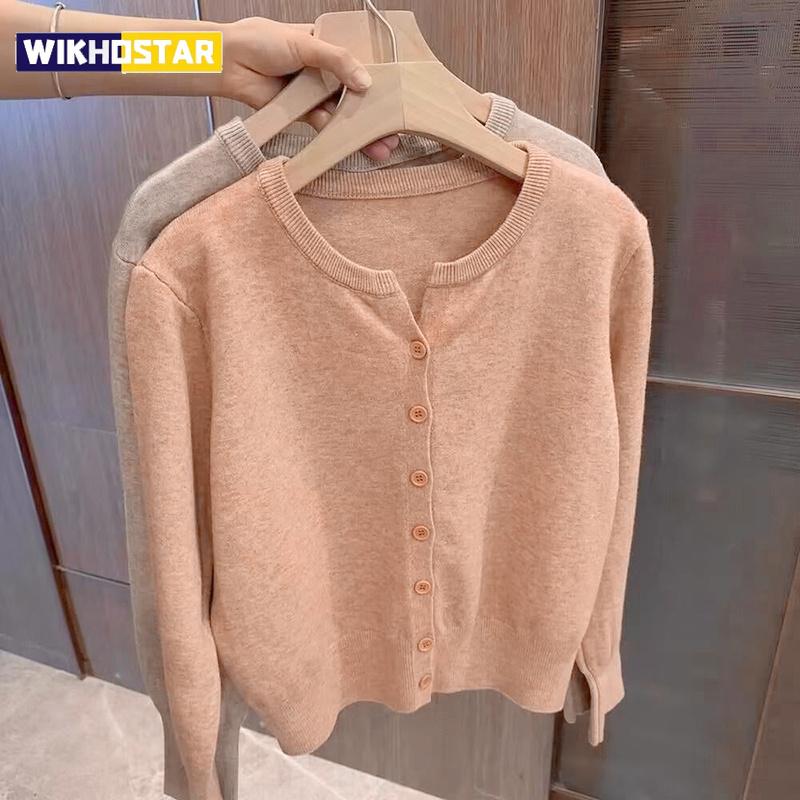 New Fashion Women's Fleece Knit Loose Short Cashmere Sweater Round Neck Warm Korean Sle Casual Female Sweater Top Cloting