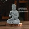 Grey Oriental Stone Carving Ornament Courtyard Sandstone Figurine  Indoor Study Shelf Decoration