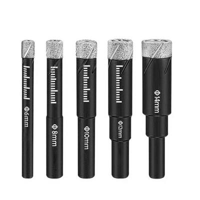 1 Stück Diamant-Trockenbohrer Lochsäge für Marmor, Keramik, Fliesen, Glas, 65 mm, Schwarz, Neu