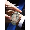 POEDAGAR Men Watch Fashion Top Luxury Sport Wristwatch Waterproof Luminous Leather Date Quartz Man Watches + Box