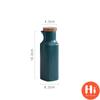 Hi Japanese Ceramic Salt Jar with Bamboo Lid Soy Simple Sauce Bottle Creative Leak-Proof Oil Vinegar Bottle Kitchen Tableware