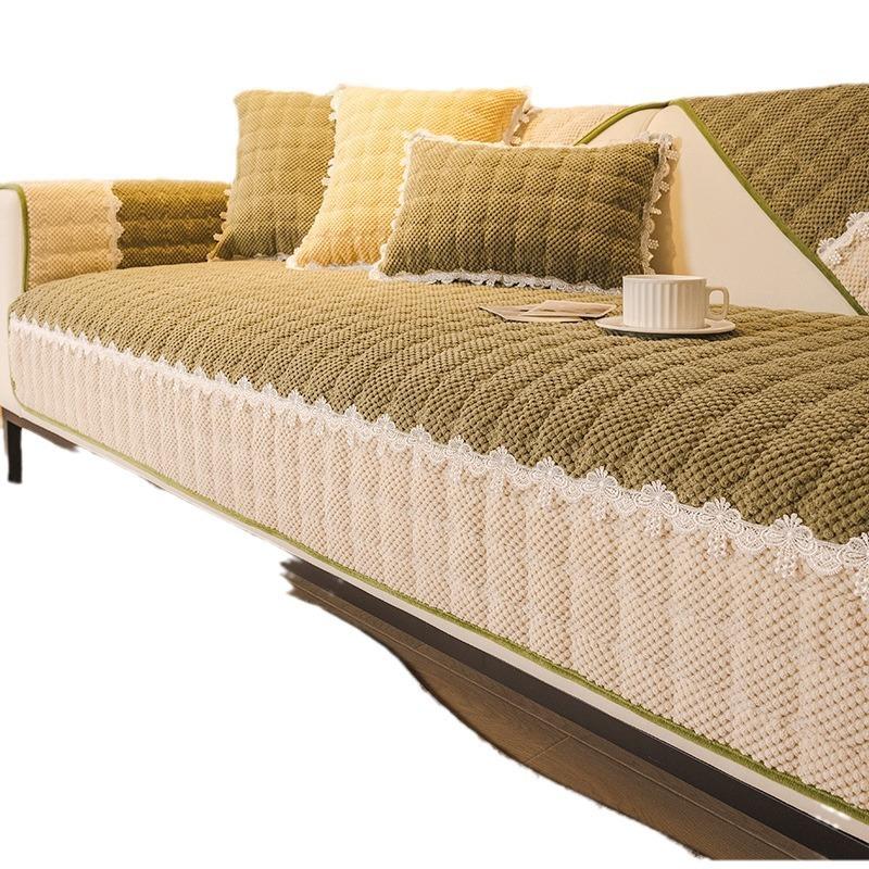 Sofa Cushion Autumn and Winter, New Winter Plush Sofa Cover Cushion Cover, High-quality Armrest, Protective Shell