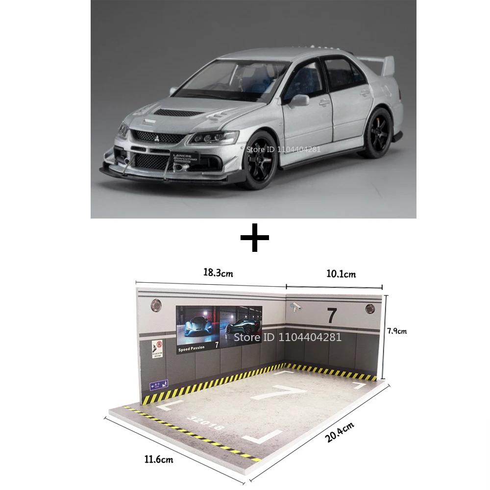 1:32 Mitsubishi Lancer Evolution Ix Alloy Sports Car Model Toys Diecast Vehices Doors Opened Sound Light Pull Back Boy Toy Gift