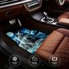 4pcs Car Floor Mats Suitable For Suvs Or Pickup Trucks, Presenting Wolf Moon Clouds Design Along With Thoughtful Present Opportunities