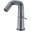 Gold & Black Tall Bathroom Faucet - Rotating Brass Basin Mixer, Hot/Cold Water Tap