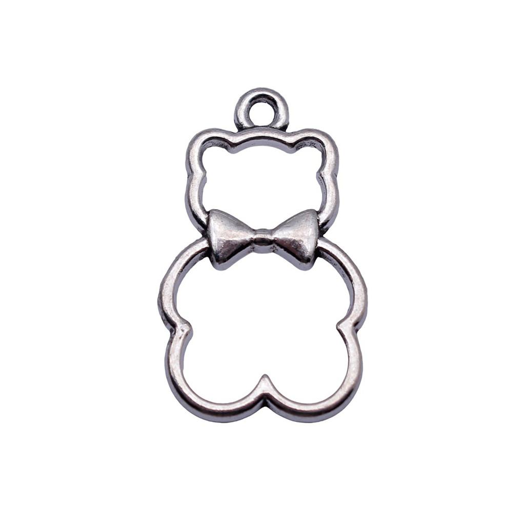 Bear Pendants Metal Animal Charms Panda For DIY Bracelet Necklace Earrings Accessories