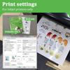 MECOLOUR Clear Sticker Paper for Inkjet Printer -95% Transparent 8.5x11 Inch Vivid Colors, Tear Resistant -20 Sheets