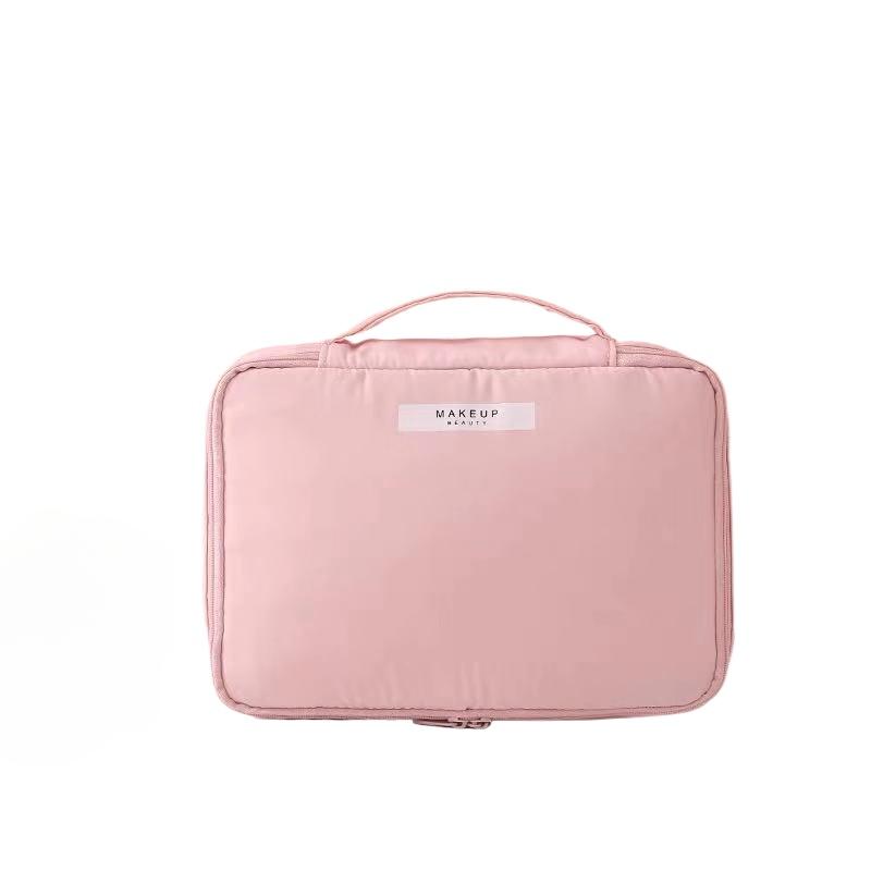Ladies Portable High Appearance Index Cosmetic Bag Large-capacity Travel Washing Bag Three-dimensional Makeup Storage Bag