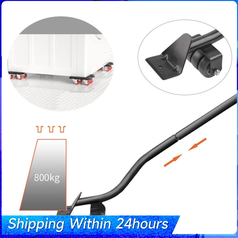 

6pcs Furniture Mover Tool Set Heavy Stuffs Transport Lifter Wheeled Mover Roller with Wheel Bar Moving Hand Device China Mainland